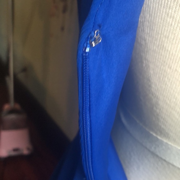 David’s Bridal sz 4 style #F15600 Royal Blue Horizon Chiffon  NWT - Picture 9 of 17